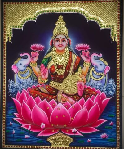 Lakshmi Devi Tanjore Painting