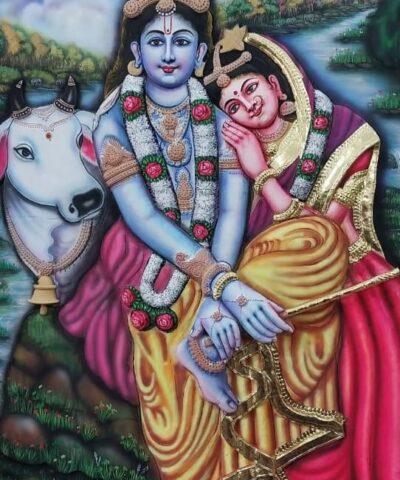 Radha Krishna Tanjore Painting